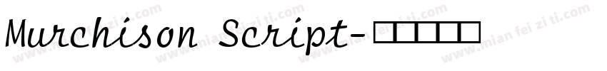 Murchison Script字体转换